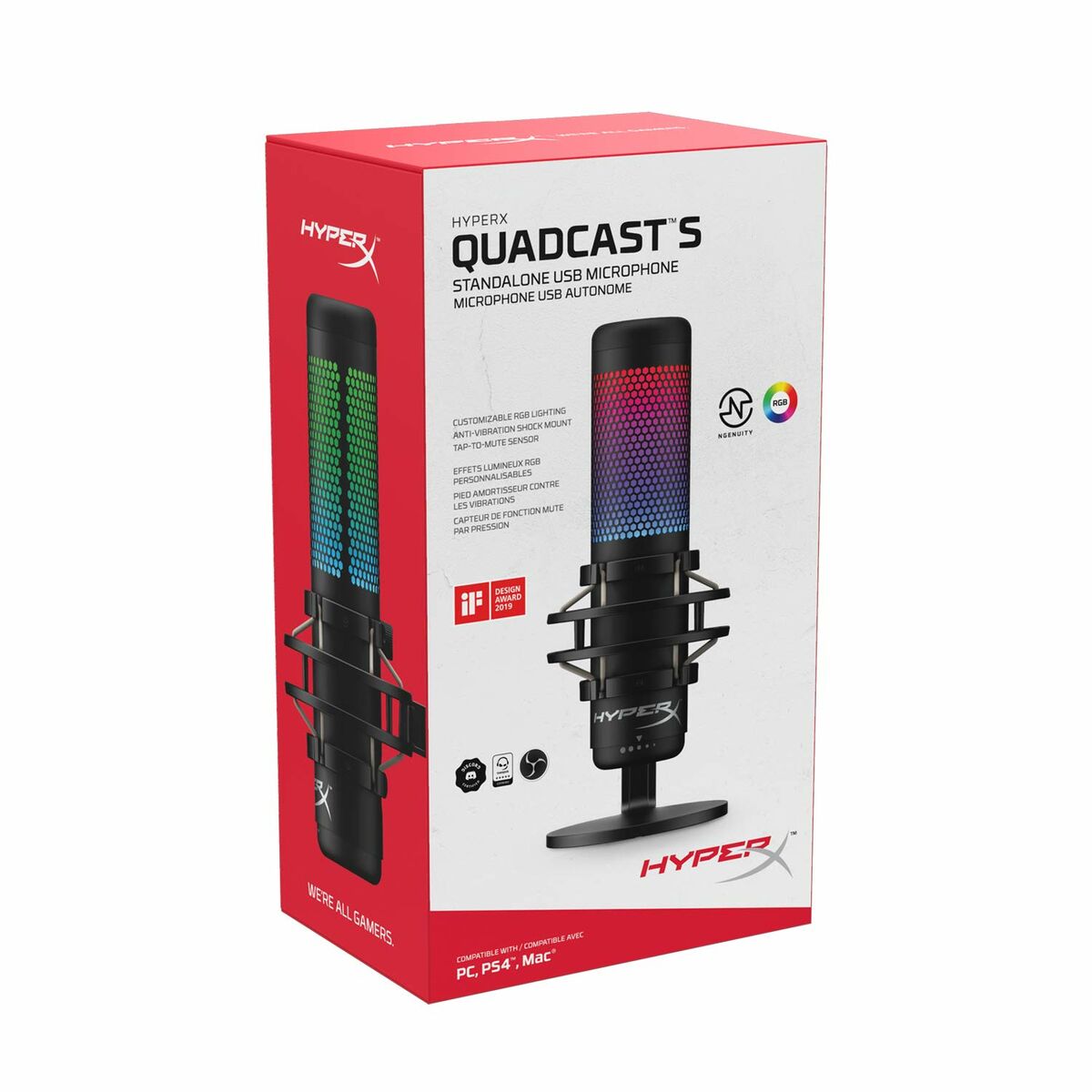 Microphone Hyperx Quadcast S Black