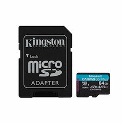 Micro SD Memory Card with Adaptor Kingston SDCG3/64GB 64GB 64 GB