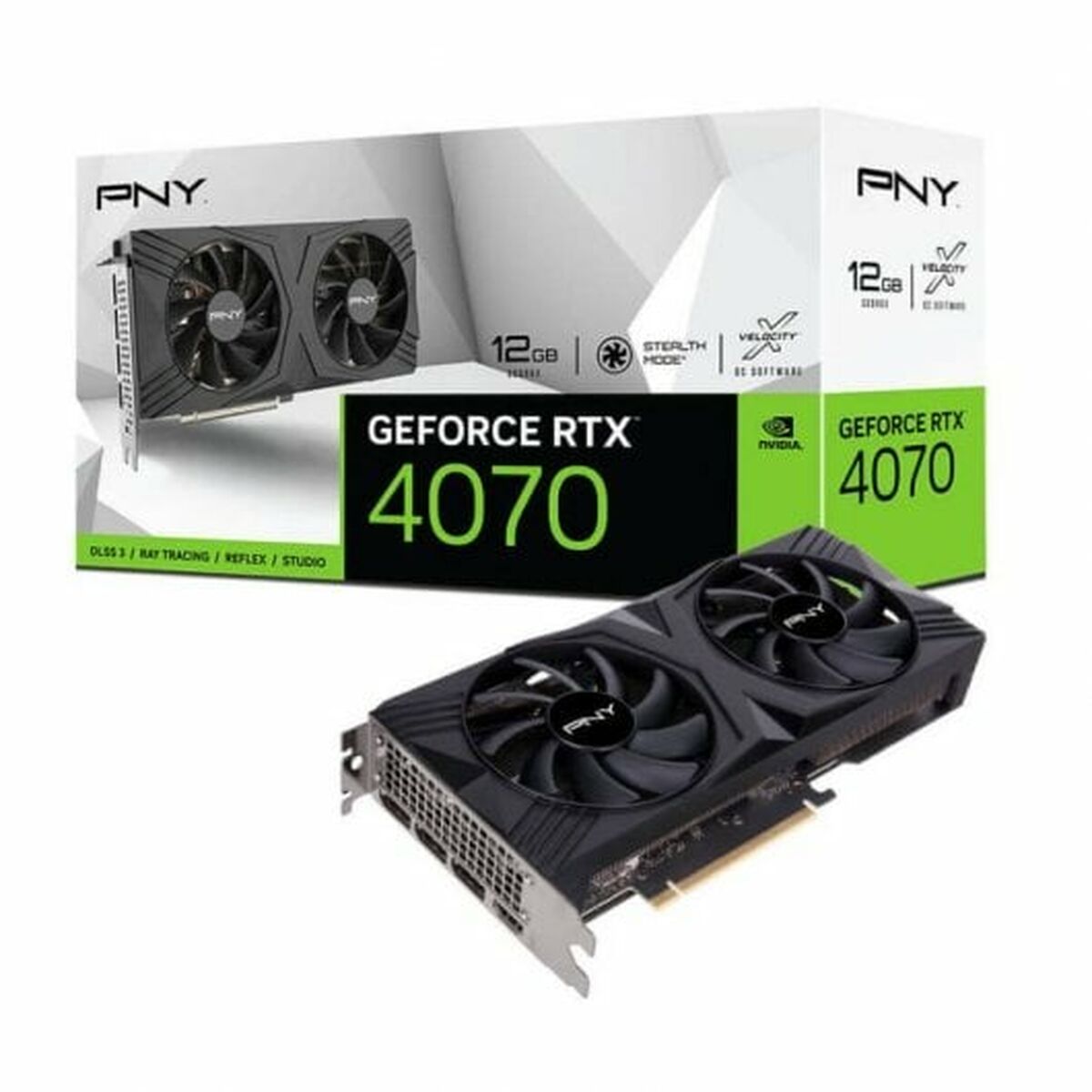 Graphics card PNY VCG407012DFXPB1 GEFORCE RTX 4070 12 GB GDDR6X