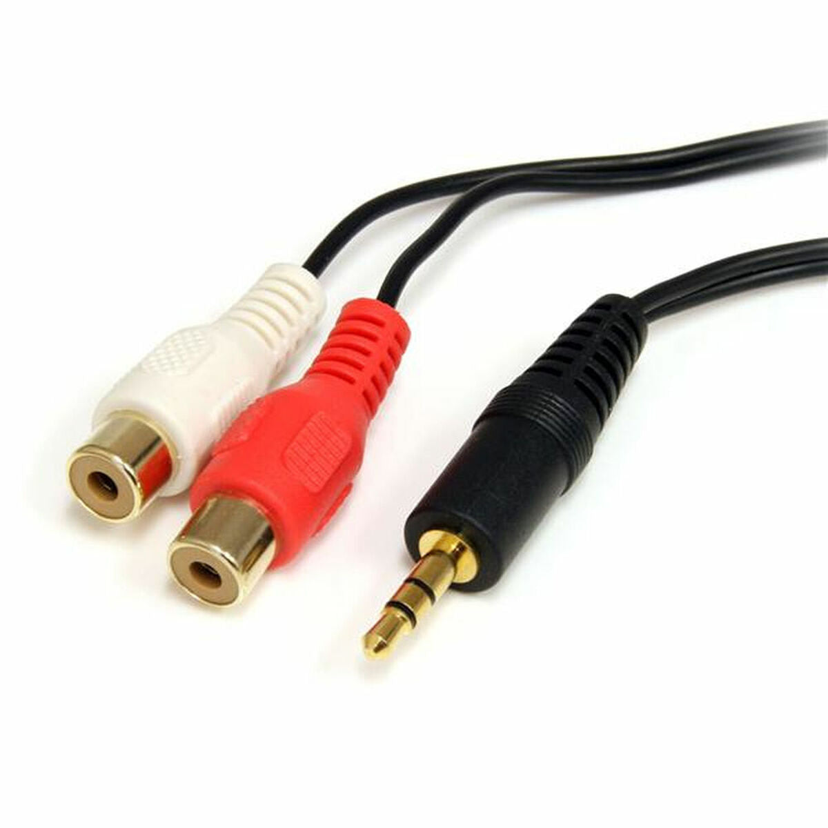 Audio Jack (3.5mm) to 2 RCA Cable Startech MU1MFRCA             Black 1.8 m