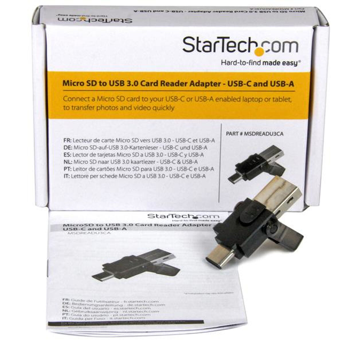 Card Reader Startech MSDREADU3CA Black