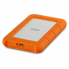 External Hard Drive LaCie Rugged USB-C Orange 2 TB 2 TB SSD 2 TB HDD