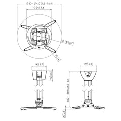 Ceiling Mount for Projectors Vogel's PPC 2585