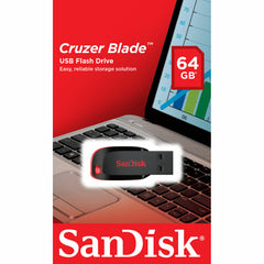 Pendrive SanDisk Cruzer Blade Black 64 GB