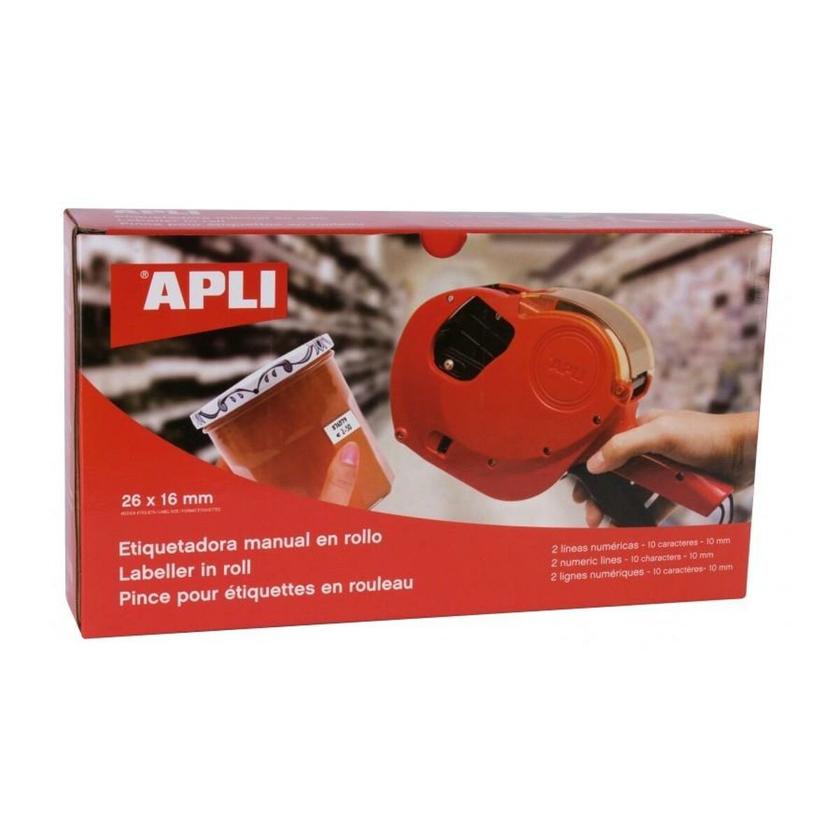 Manual Labelling Machine Apli 101419 Red