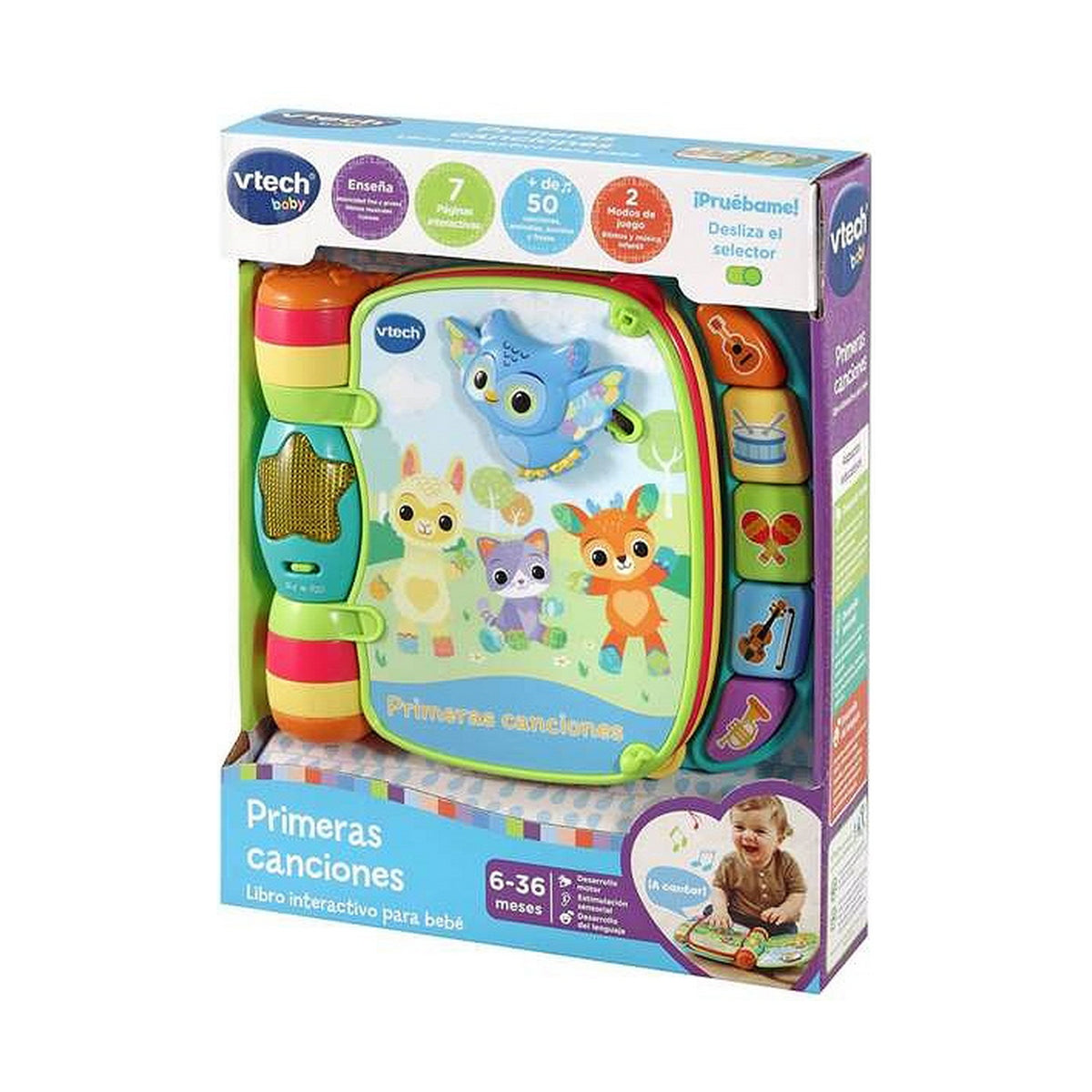 Baby toy Vtech Libro musical primeras canciones. 19 x 22 x 4 cm