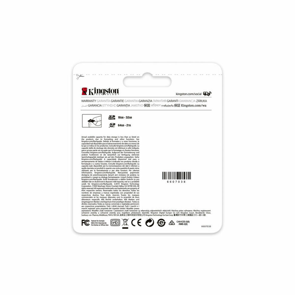 Micro SD Memory Card with Adaptor Kingston SDG3/512GB