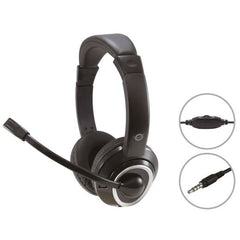 Headphones with Microphone Conceptronic POLONA02B Black