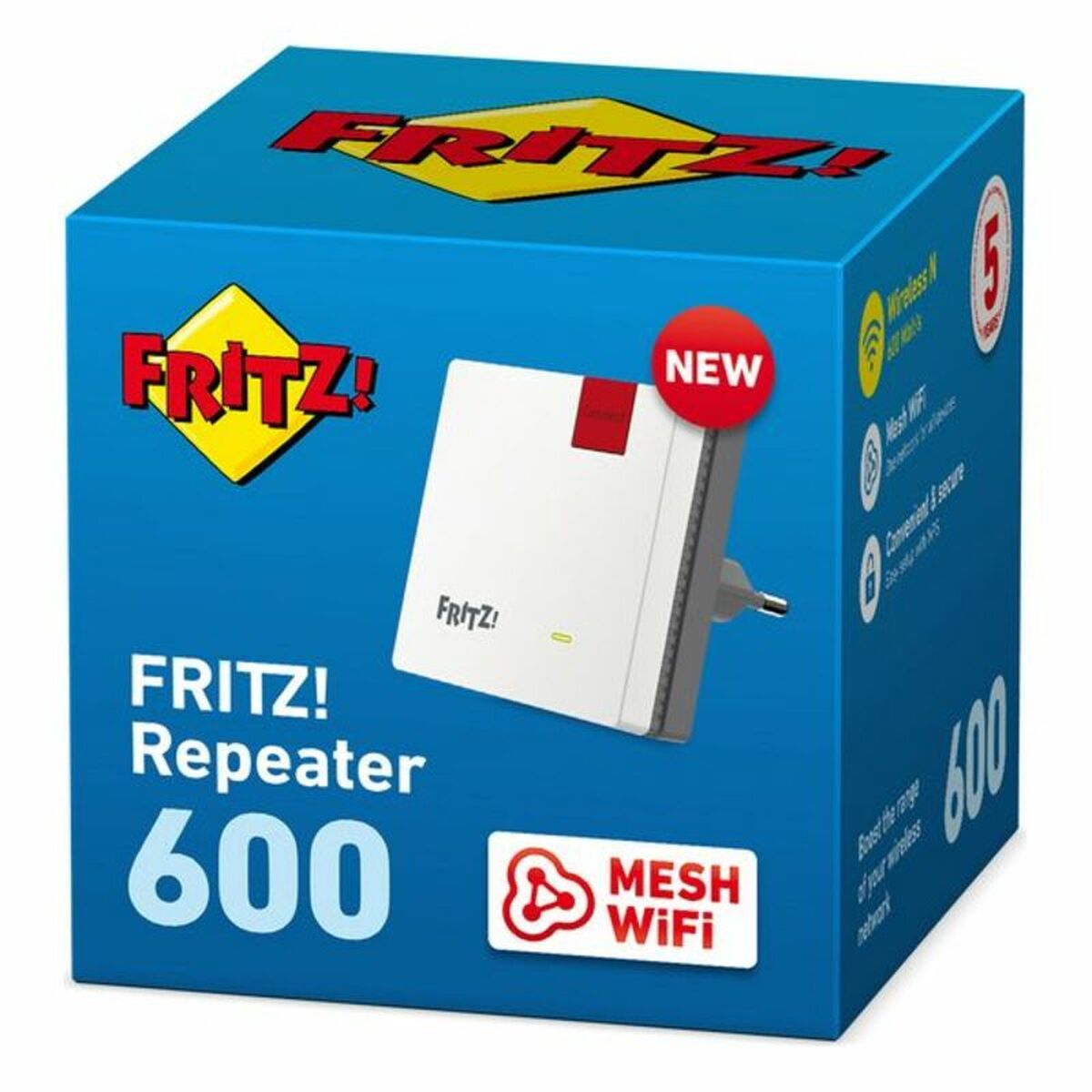 Access Point Repeater Fritz! 20002885 2.4 GHz 600 Mbps White