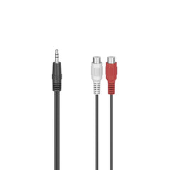 Audio Jack to 2 RCA Cable Hama 00205185 0,1 m Black