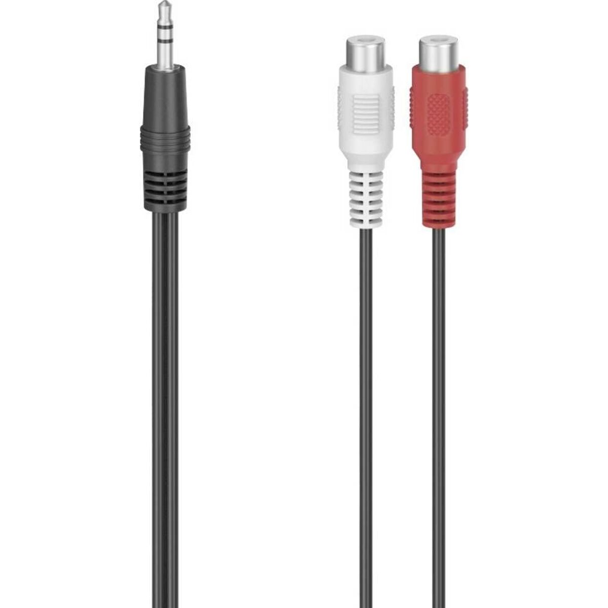 Audio Jack to 2 RCA Cable Hama 00205185 0,1 m Black