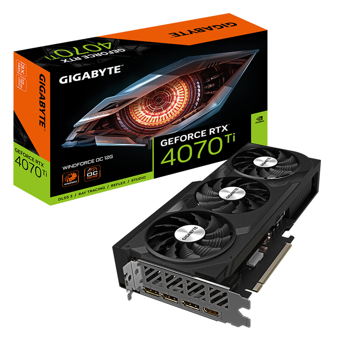 Graphics card Gigabyte GeForce RTX 4070 Ti WINDFORCE OC 12 GB GDDR6 GeForce RTX 4070 Ti