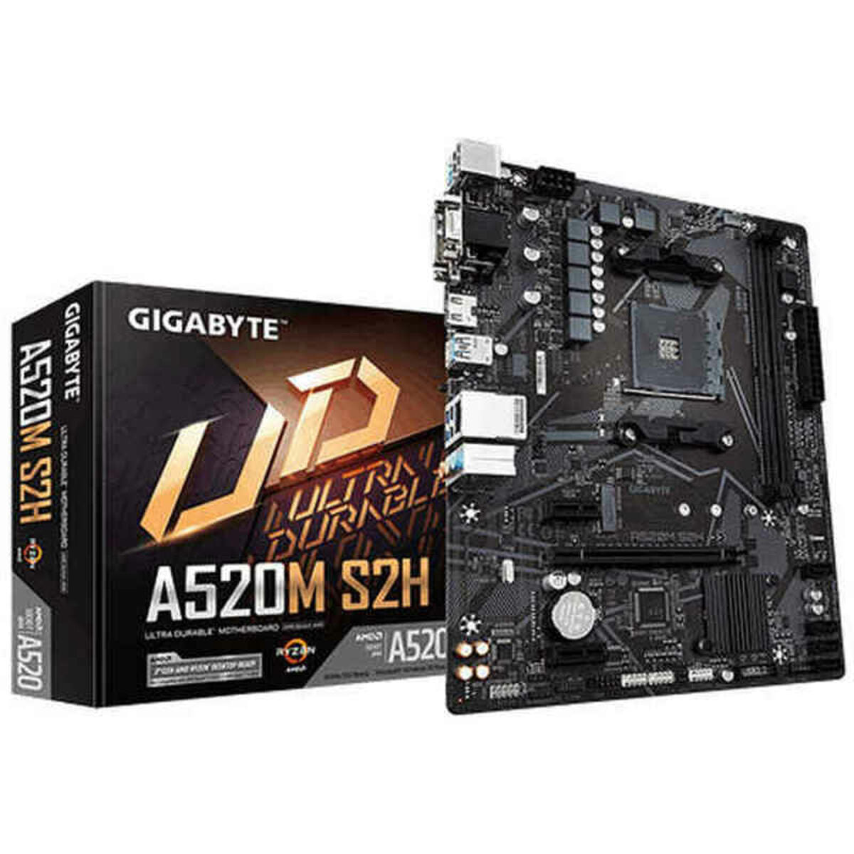 Motherboard Gigabyte A520M S2H mATX AM4     AMD Socket AM4