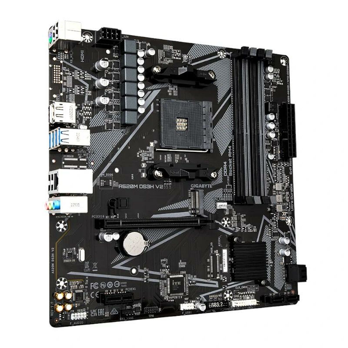 Motherboard Gigabyte A520M DS3H V2 AMD A520 AMD AM4