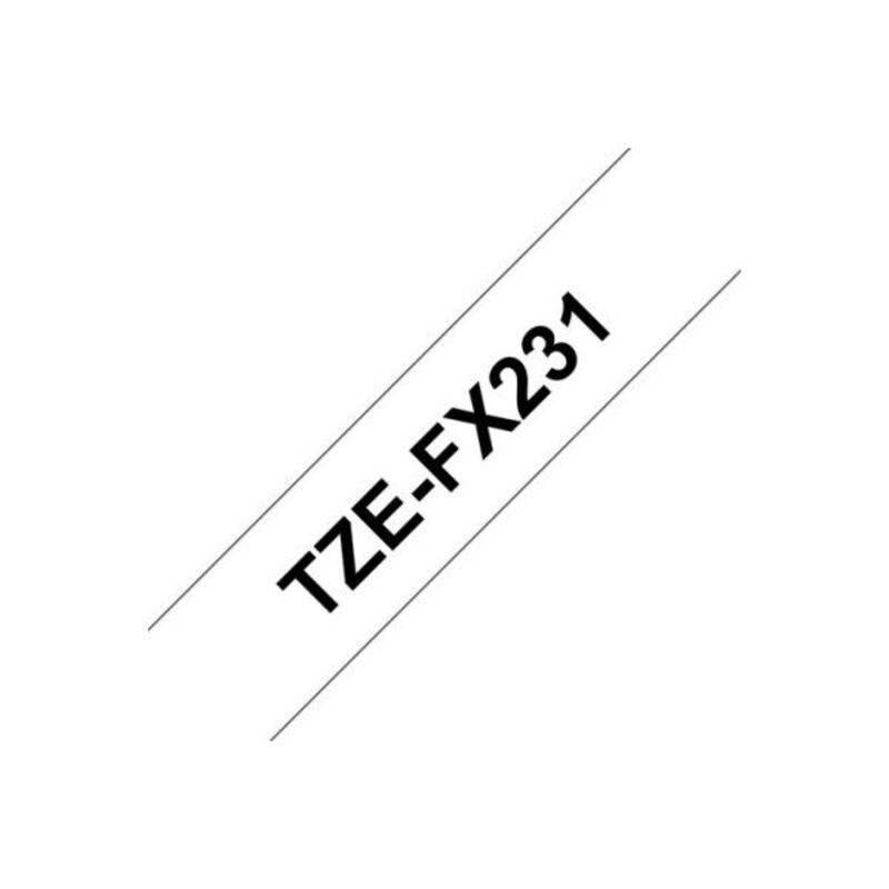 Tape Brother TZEFX231 White Black