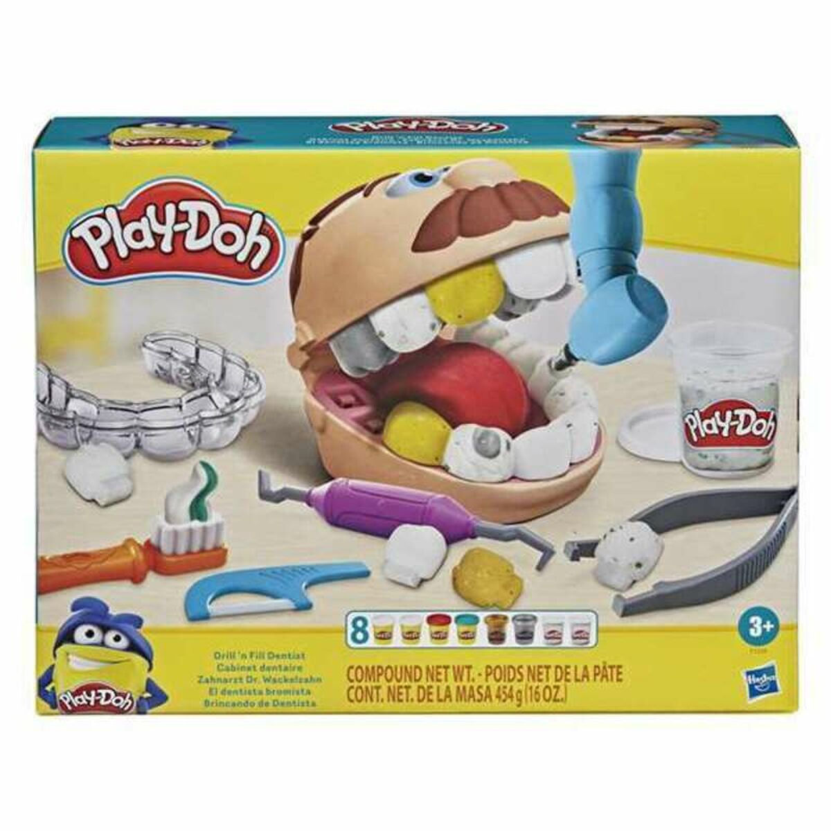 Modelling Clay Game Play-Doh F1259 8 botes Dentista