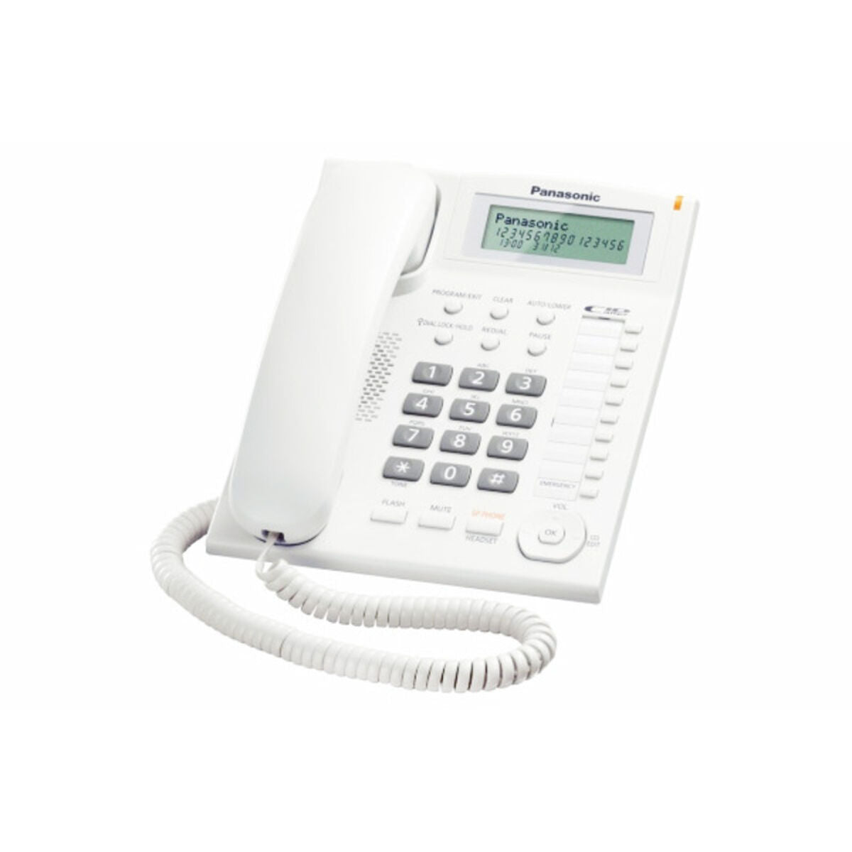 Landline Telephone Panasonic KX-TS880EXW LCD White