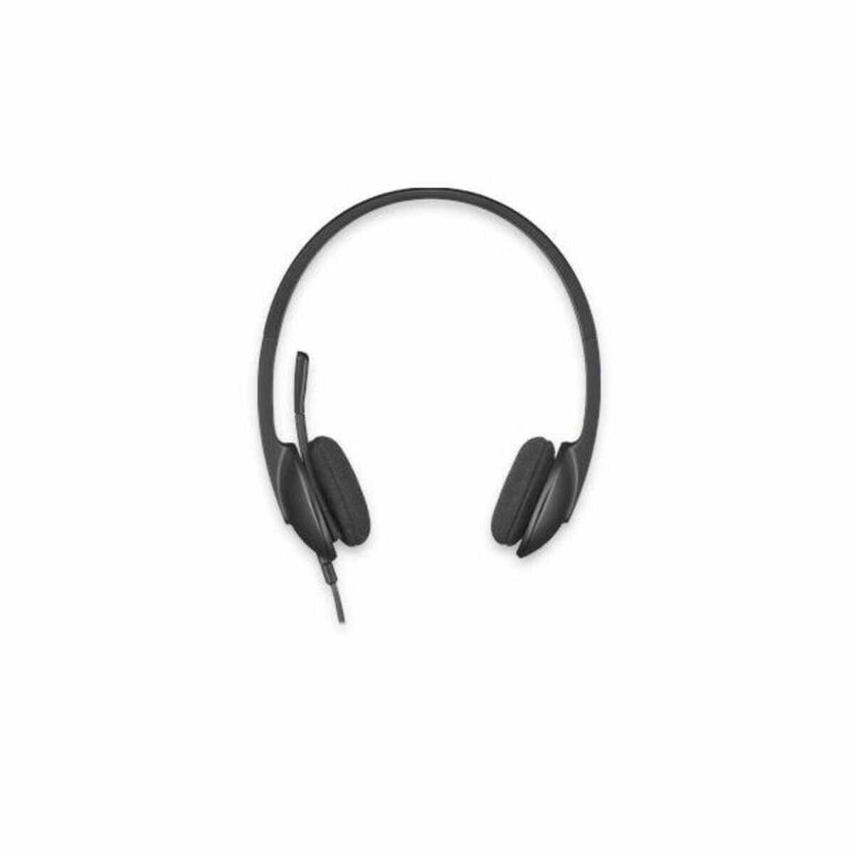 Headphones with Microphone Logitech 981-000475           USB 1,8 m Black