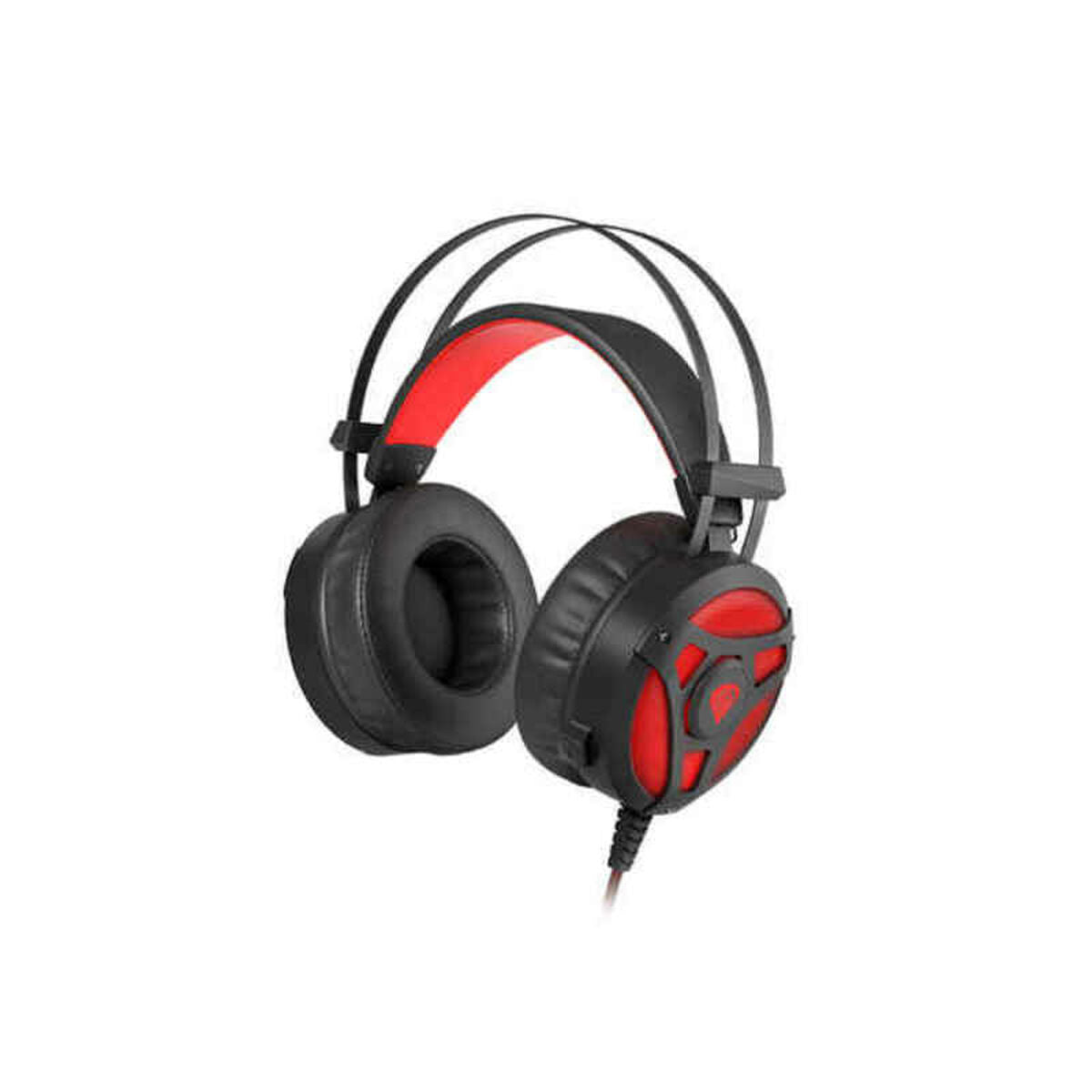 Headphones with Microphone Genesis NEON 360 Red Black