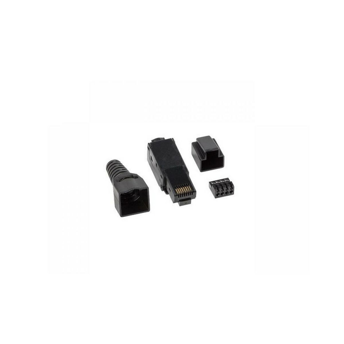 8P8C LAN CAT6 Connector Lanberg Black