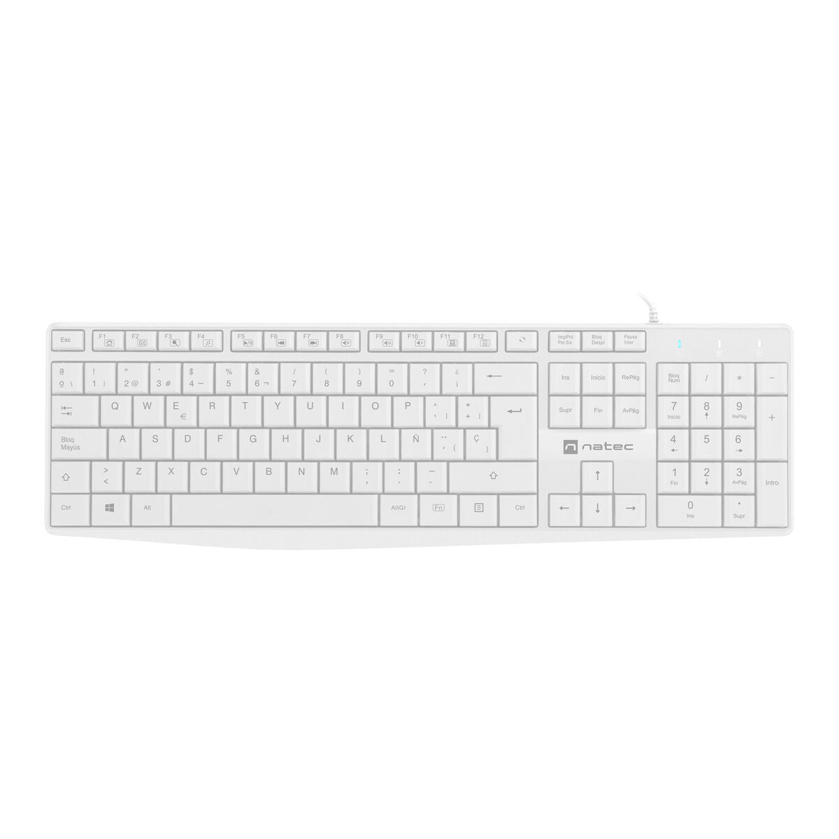 Keyboard Natec NAUTILUS SLIM Spanish Qwerty