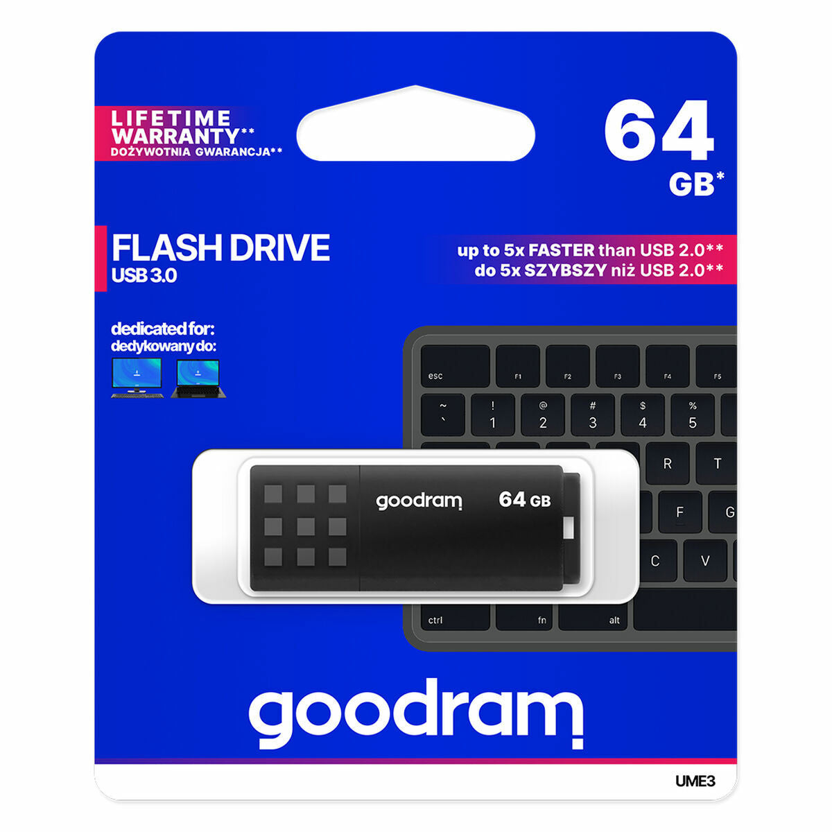 USB stick GoodRam UME3 Black 64 GB