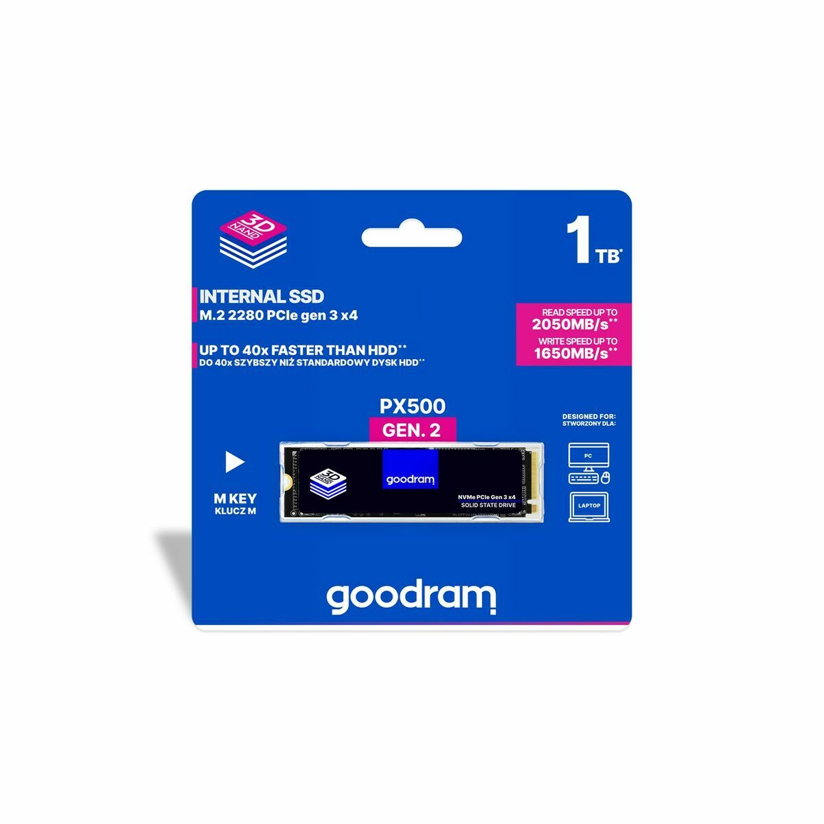 Hard Drive GoodRam PX500 SSD M.2 512 GB SSD