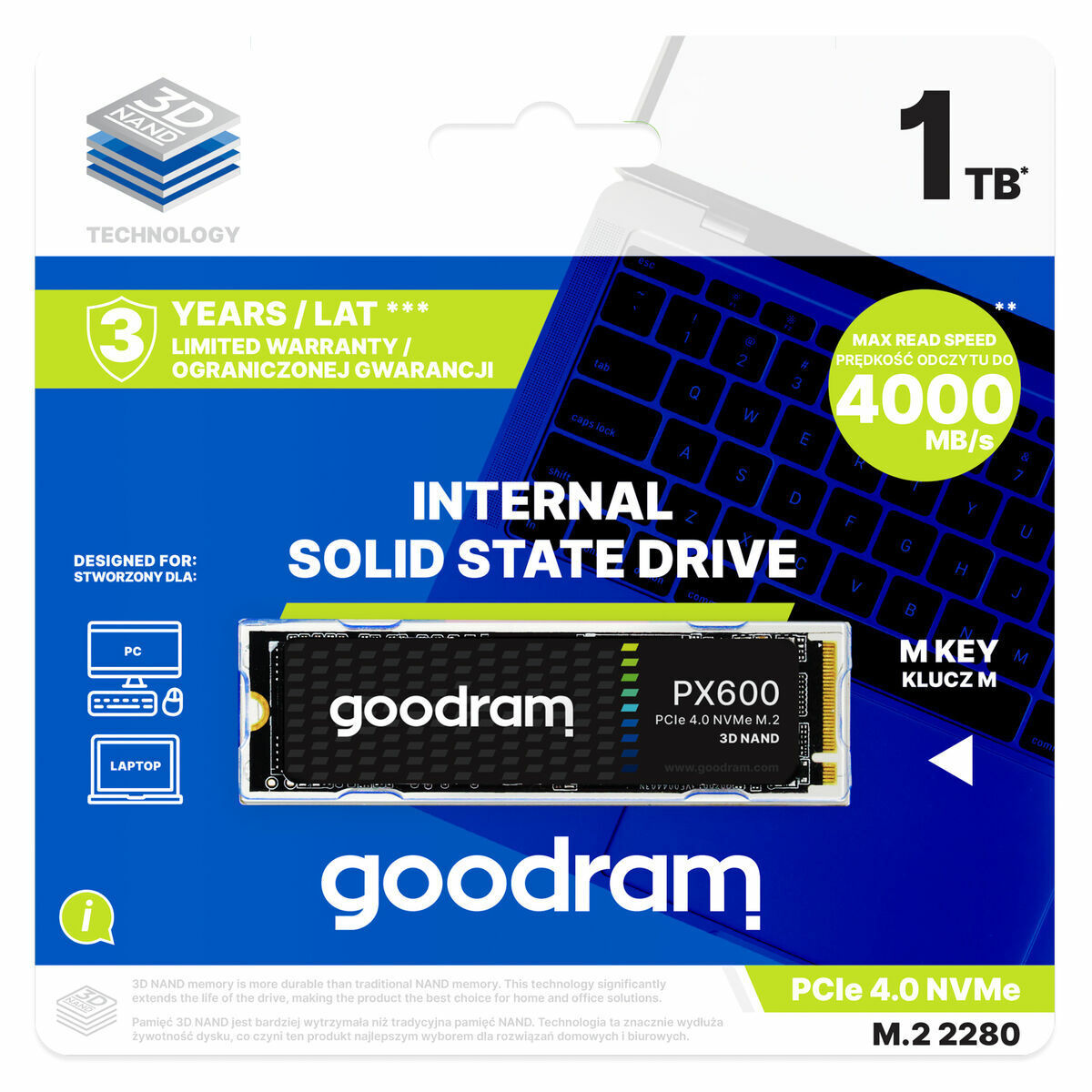 Hard Drive GoodRam SSDPR-PX600-500-80 500 GB SSD