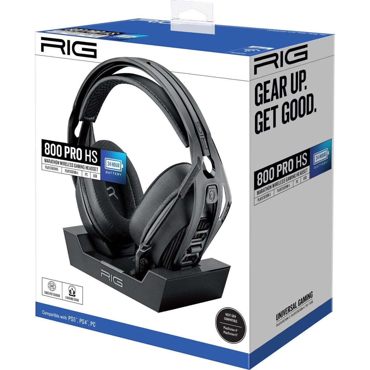 Gaming Headset with Microphone Nacon Black