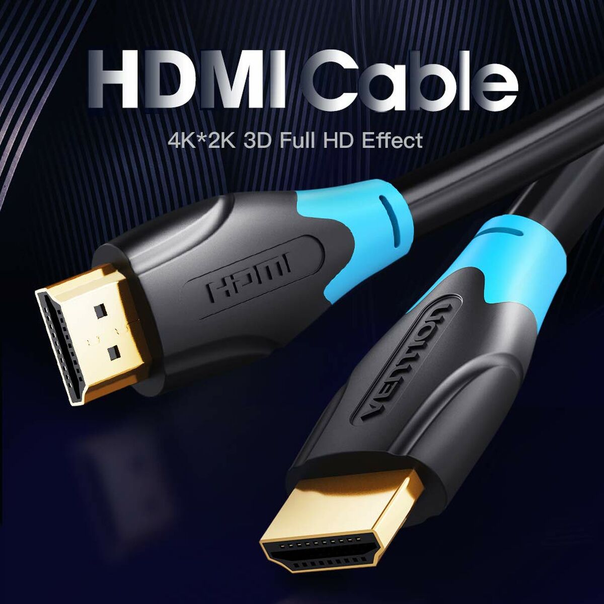 HDMI Cable Vention AACBH Black 2 m