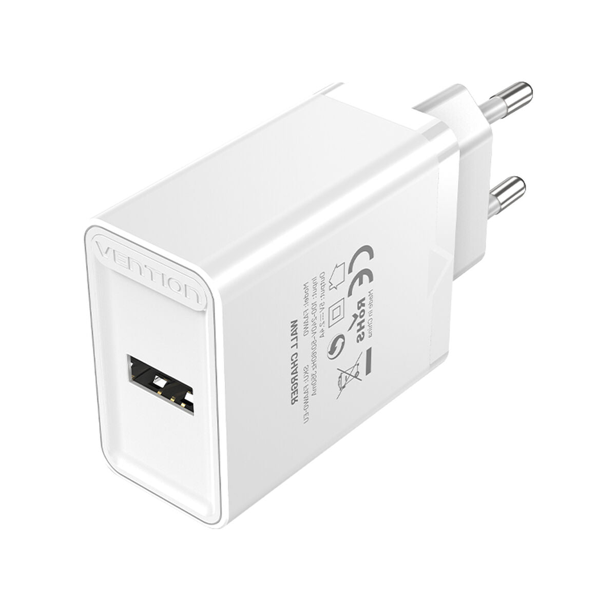 Wall Charger Vention FAAW0-EU White 12 W