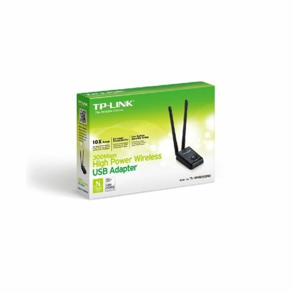 Network Adaptor TP-Link TL-WN8200ND WiFi 300 Mbit/s Black