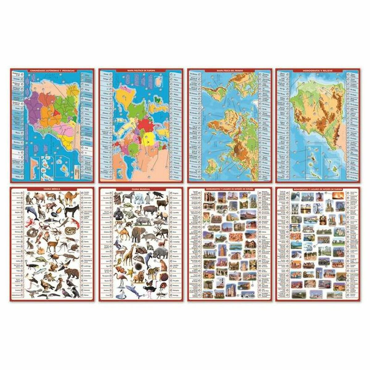 Educational Game Educa Conector Geography, maps and atlases