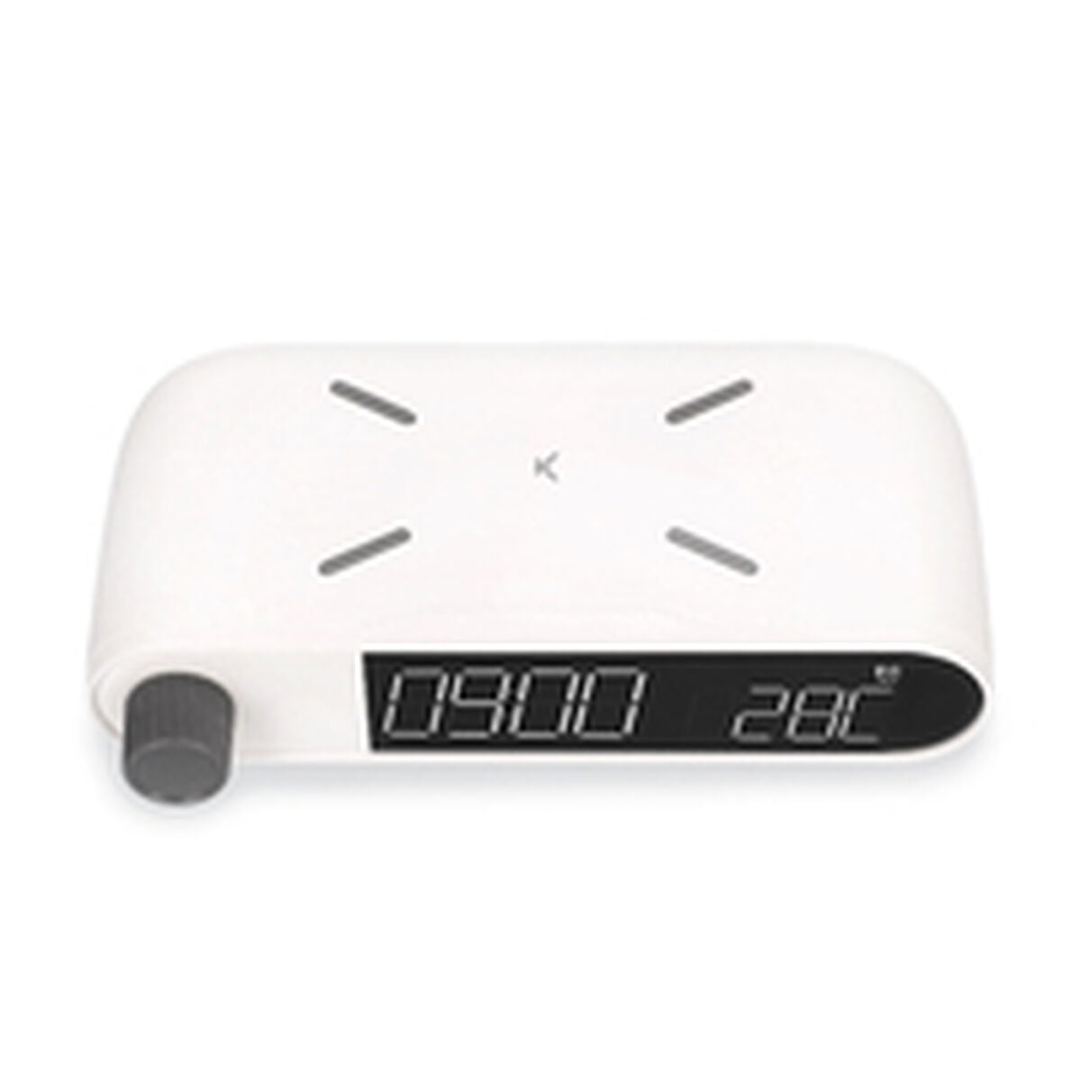 Alarm Clock with Wireless Charger KSIX Retro White 10 W