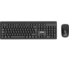 Keyboard and Mouse Nilox NXKMWE011 Black Spanish Qwerty