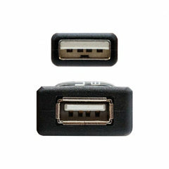 USB Extension Cable NANOCABLE 10.01.0211 Black 5 m