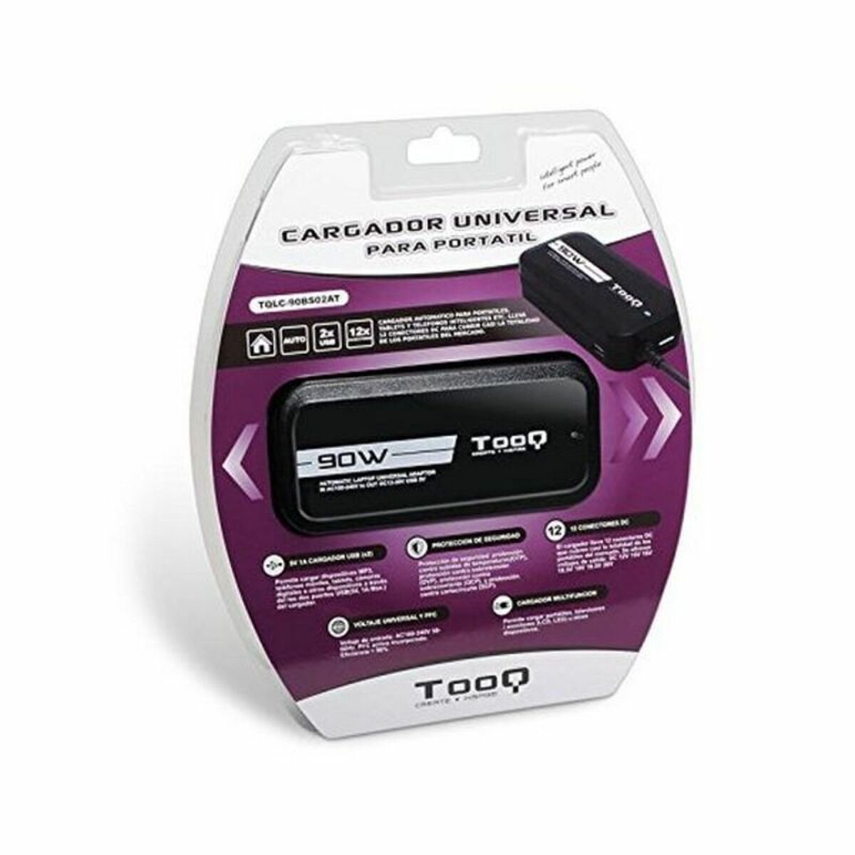 Laptop Charger TooQ TQLC-90BS02AT 90W Black