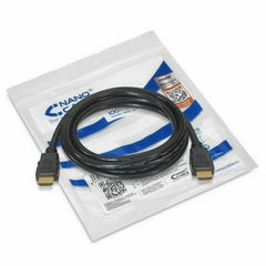 HDMI Cable NANOCABLE 10.15.3600 V2.0 4K 0,5 m Black 50 cm