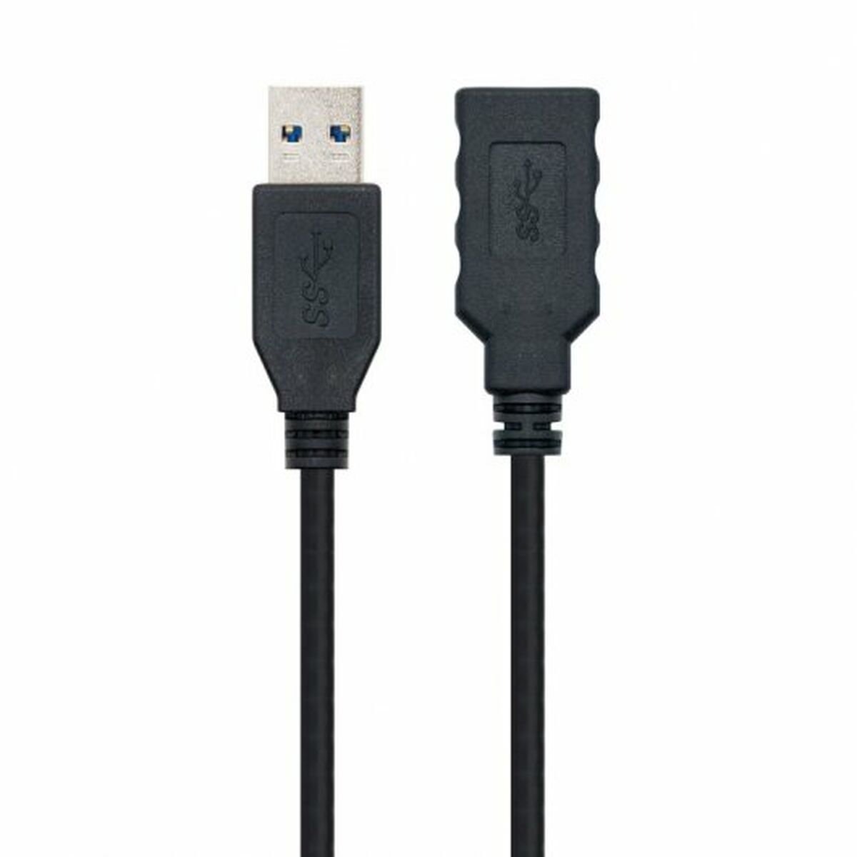 USB Cable NANOCABLE 10.01.0903-BK Black 3 m