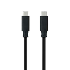 Cable USB C NANOCABLE 10.01.4100 Black 50 cm