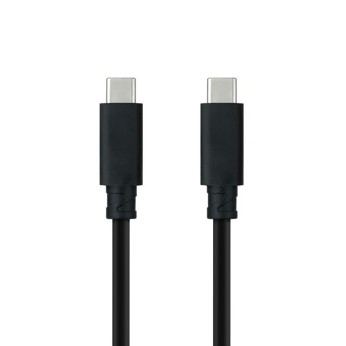 Cable USB C NANOCABLE 10.01.4101-L150 1,5 m Black