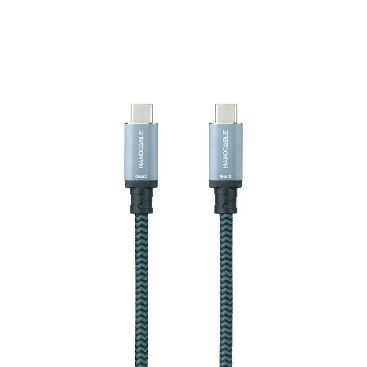 Cable USB C NANOCABLE 10.01.4100-COMB 50 cm Green