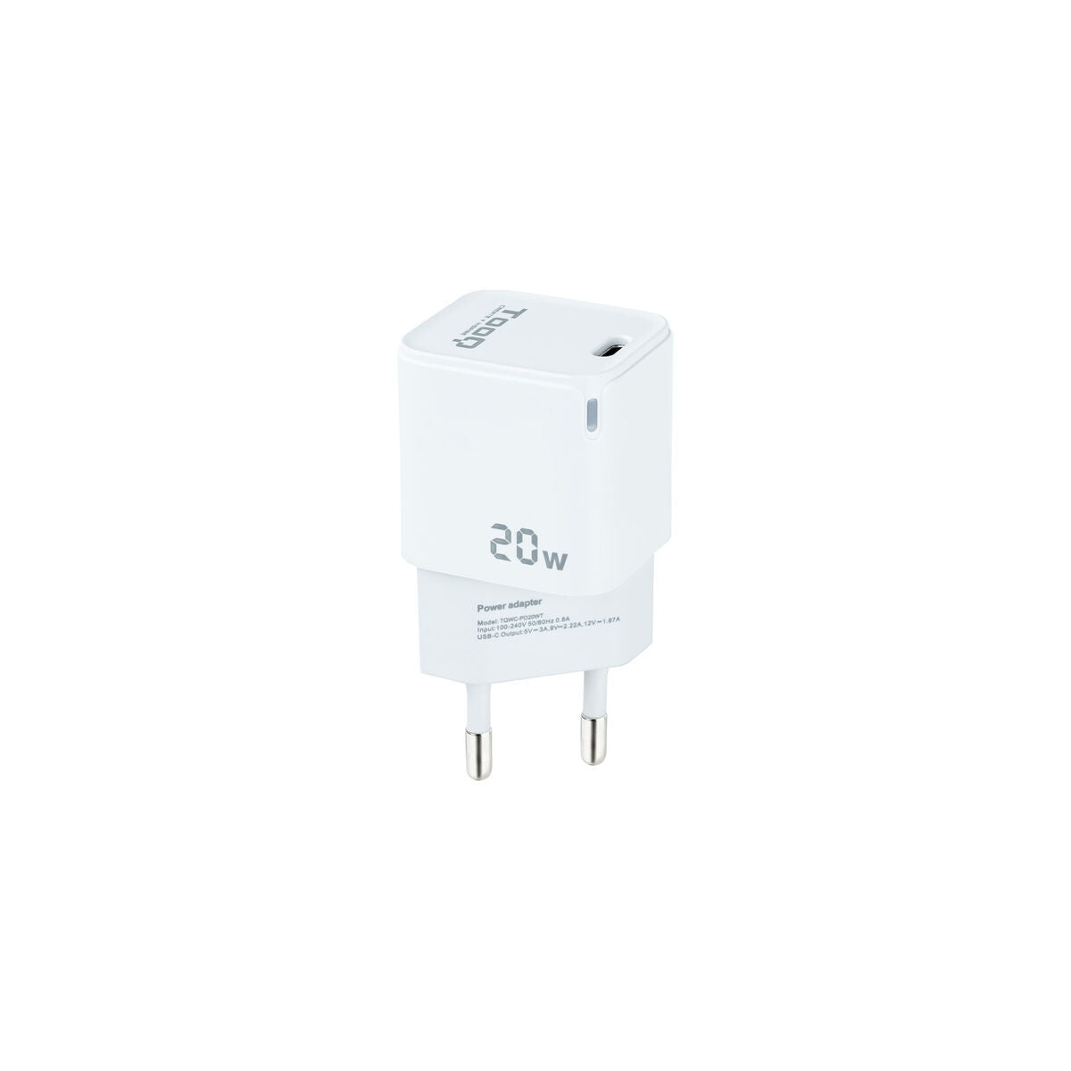 Wall Charger TooQ TQWC-PD20WT 20 W