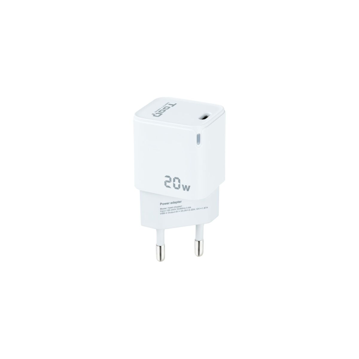 Wall Charger TooQ TQWC-PD20WT White 20 W