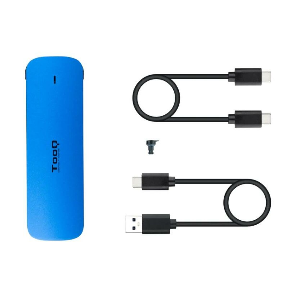 External Box TooQ TQE-2201BL Blue USB USB-C M.2