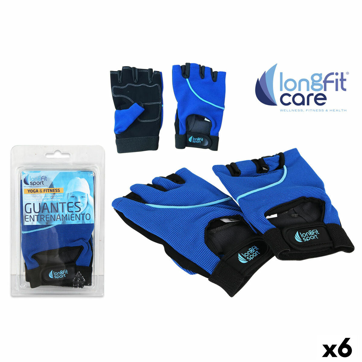 Training Gloves LongFit Sport Longfit sport Blue/Black