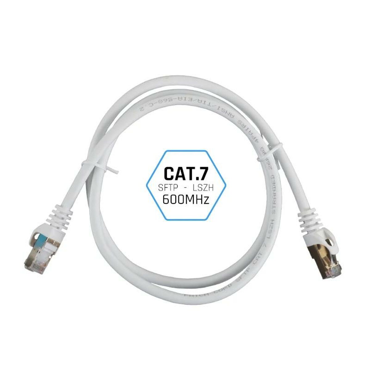 FTP Category 7 Rigid Network Cable iggual IGG318614 White 15 m