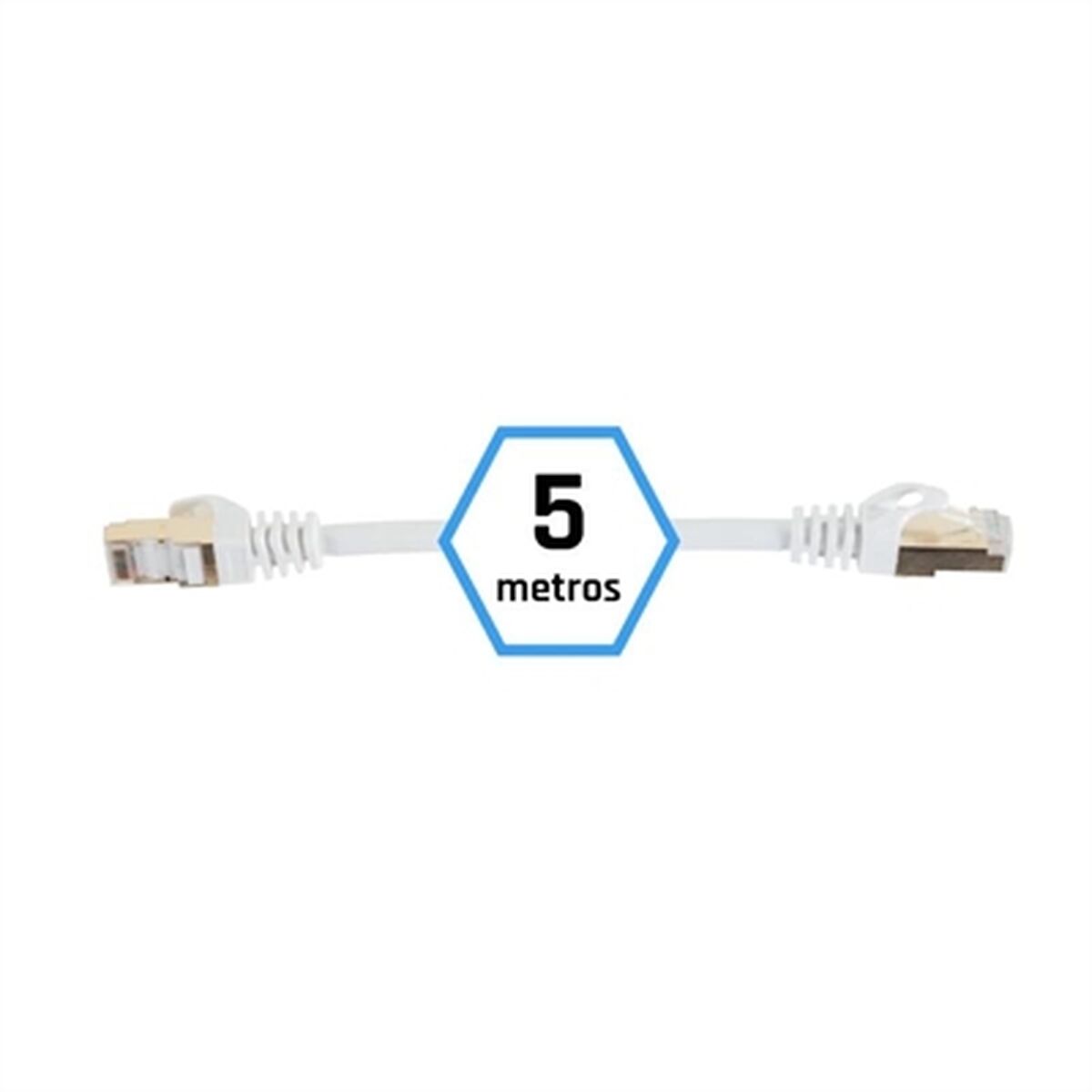 FTP Category 7 Rigid Network Cable iggual IGG318638 White 5 m