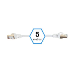 FTP Category 7 Rigid Network Cable iggual IGG318638 White 5 m