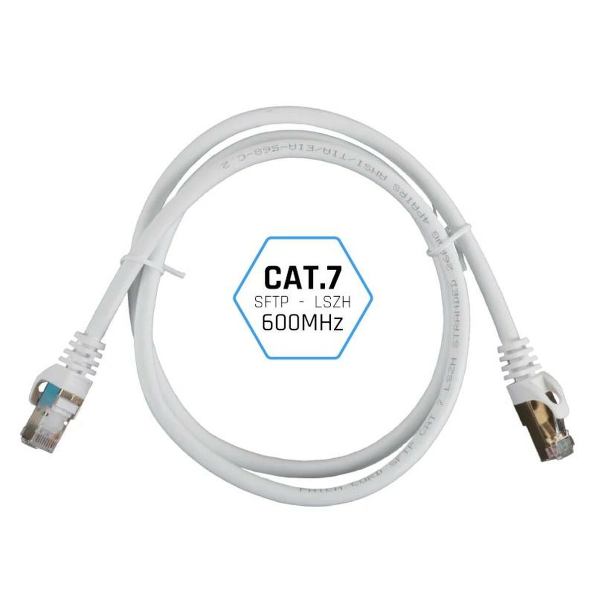 FTP Category 7 Rigid Network Cable iggual IGG318645 White 3 m